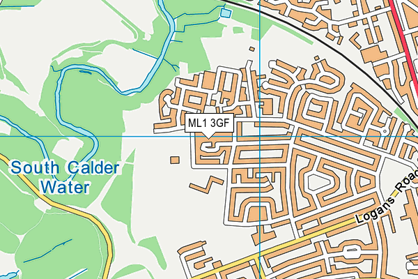 ML1 3GF map - OS VectorMap District (Ordnance Survey)