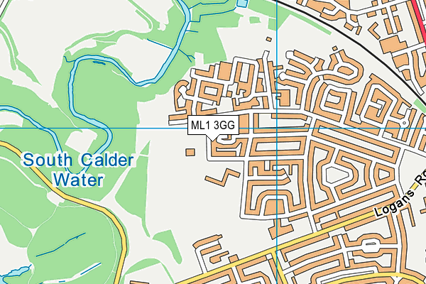 ML1 3GG map - OS VectorMap District (Ordnance Survey)