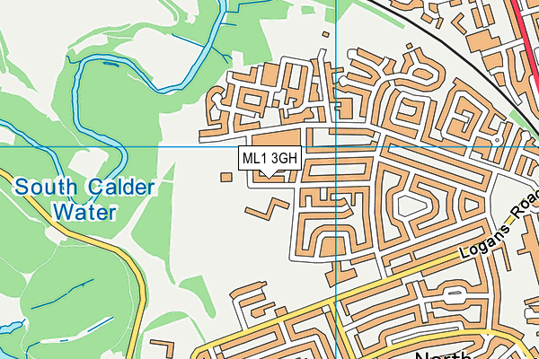 ML1 3GH map - OS VectorMap District (Ordnance Survey)