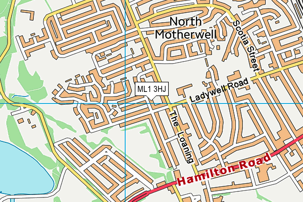ML1 3HJ map - OS VectorMap District (Ordnance Survey)