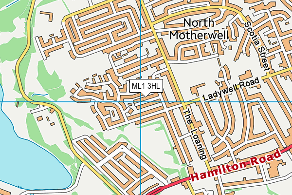 ML1 3HL map - OS VectorMap District (Ordnance Survey)