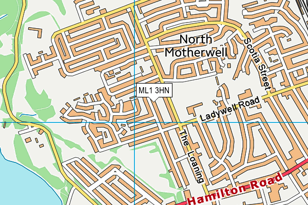 ML1 3HN map - OS VectorMap District (Ordnance Survey)