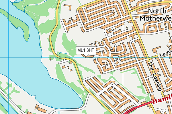 ML1 3HT map - OS VectorMap District (Ordnance Survey)