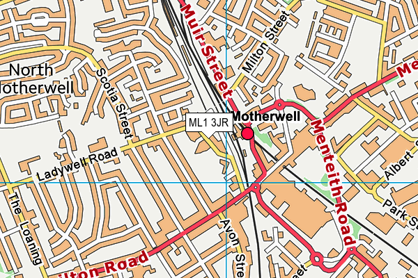 ML1 3JR map - OS VectorMap District (Ordnance Survey)