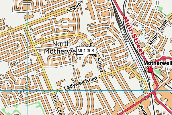 ML1 3LB map - OS VectorMap District (Ordnance Survey)