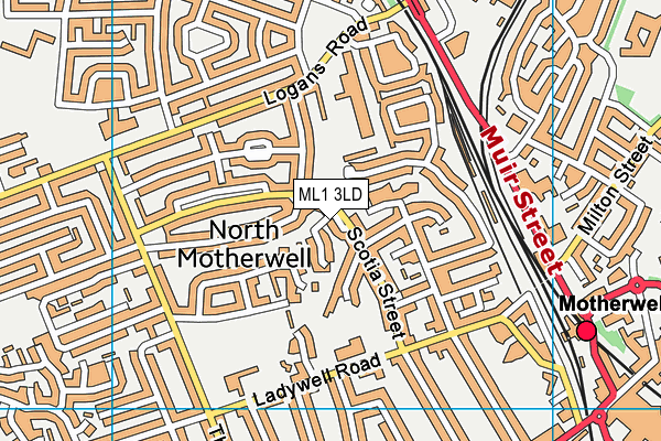 ML1 3LD map - OS VectorMap District (Ordnance Survey)