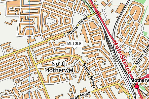 ML1 3LE map - OS VectorMap District (Ordnance Survey)
