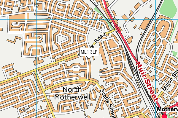 ML1 3LF map - OS VectorMap District (Ordnance Survey)