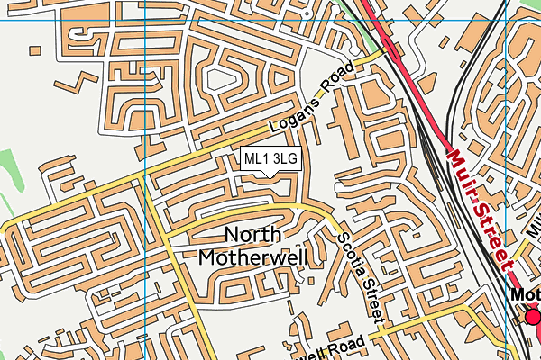 ML1 3LG map - OS VectorMap District (Ordnance Survey)