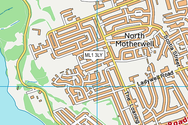 ML1 3LY map - OS VectorMap District (Ordnance Survey)