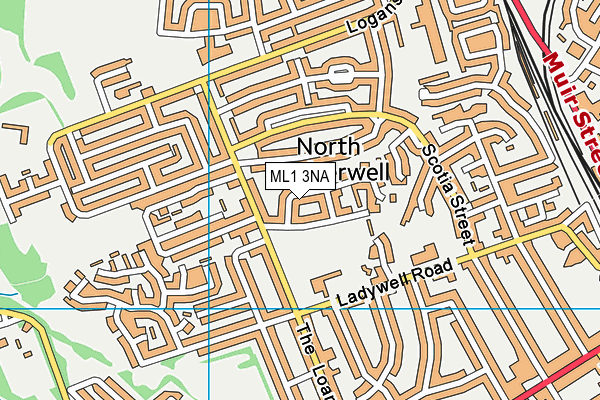 ML1 3NA map - OS VectorMap District (Ordnance Survey)