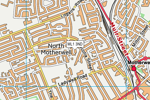 ML1 3ND map - OS VectorMap District (Ordnance Survey)