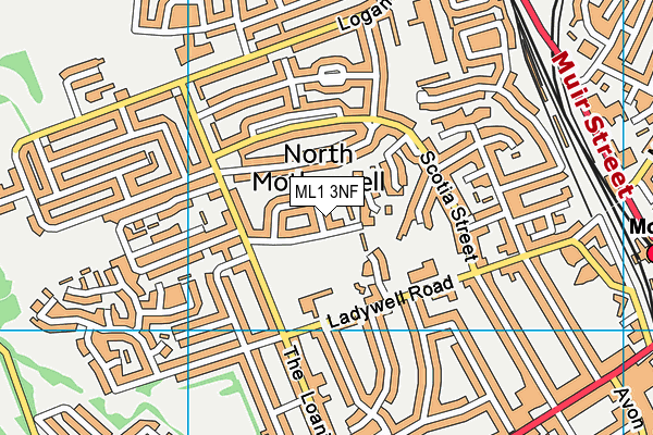 ML1 3NF map - OS VectorMap District (Ordnance Survey)