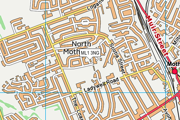 ML1 3NG map - OS VectorMap District (Ordnance Survey)