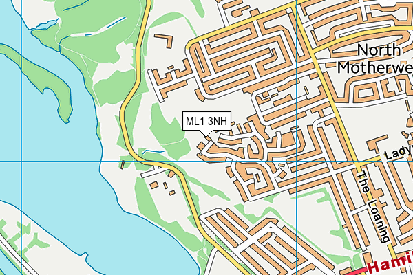 ML1 3NH map - OS VectorMap District (Ordnance Survey)