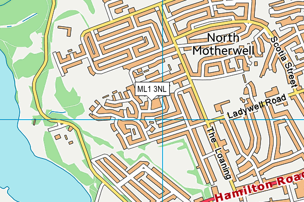 ML1 3NL map - OS VectorMap District (Ordnance Survey)