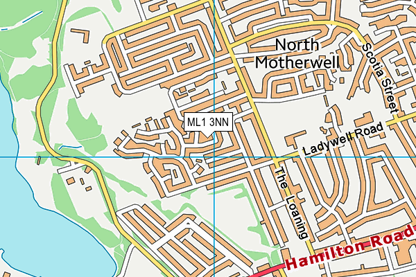ML1 3NN map - OS VectorMap District (Ordnance Survey)