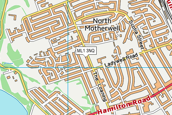ML1 3NQ map - OS VectorMap District (Ordnance Survey)