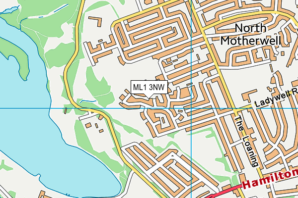 ML1 3NW map - OS VectorMap District (Ordnance Survey)