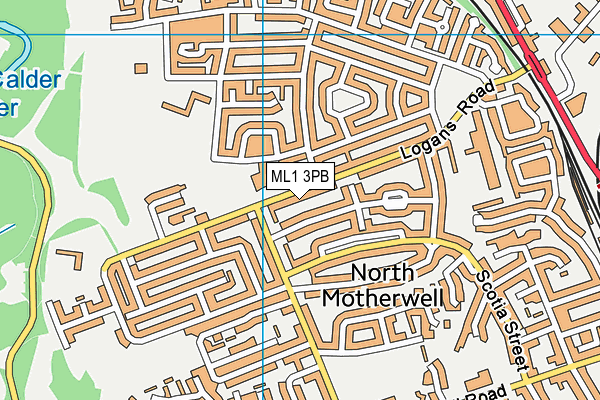 ML1 3PB map - OS VectorMap District (Ordnance Survey)