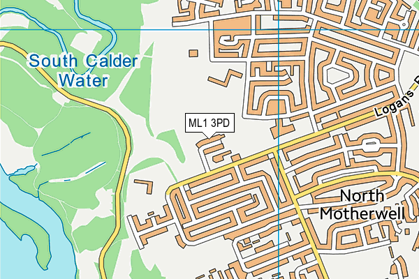 ML1 3PD map - OS VectorMap District (Ordnance Survey)