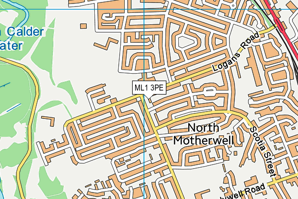 ML1 3PE map - OS VectorMap District (Ordnance Survey)