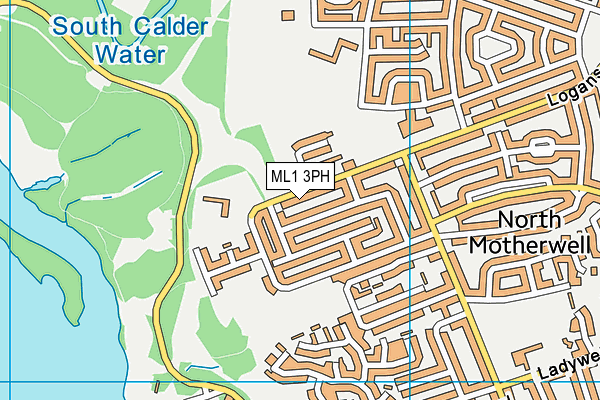ML1 3PH map - OS VectorMap District (Ordnance Survey)