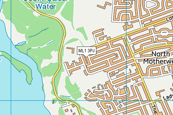 ML1 3PJ map - OS VectorMap District (Ordnance Survey)