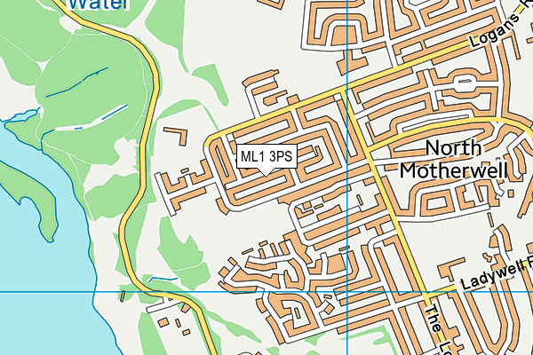 ML1 3PS map - OS VectorMap District (Ordnance Survey)