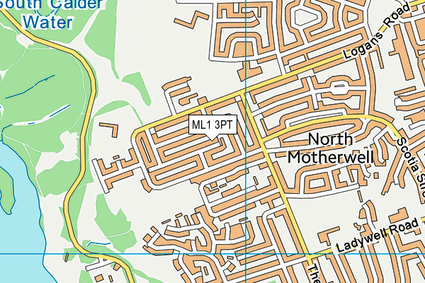 ML1 3PT map - OS VectorMap District (Ordnance Survey)