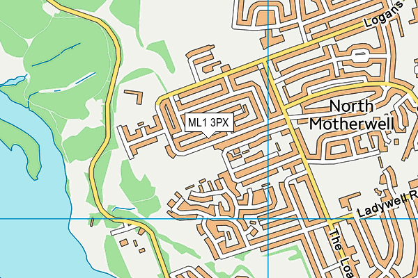 ML1 3PX map - OS VectorMap District (Ordnance Survey)