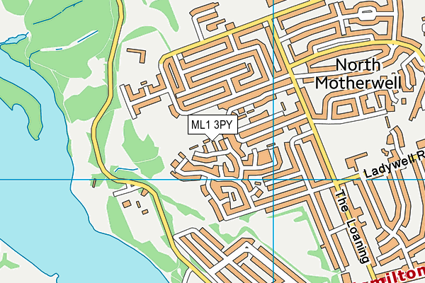 ML1 3PY map - OS VectorMap District (Ordnance Survey)