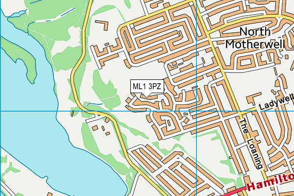 ML1 3PZ map - OS VectorMap District (Ordnance Survey)