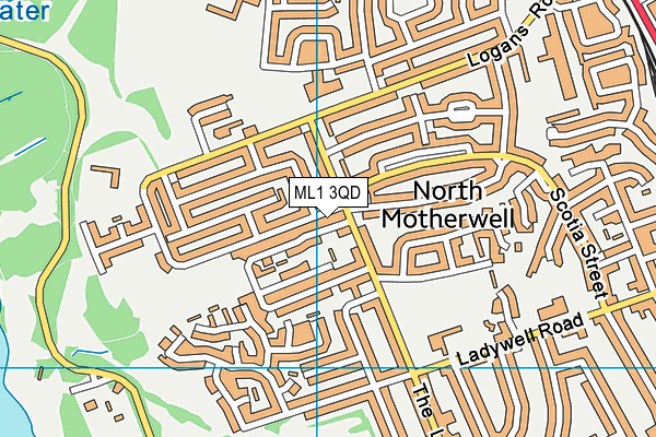ML1 3QD map - OS VectorMap District (Ordnance Survey)