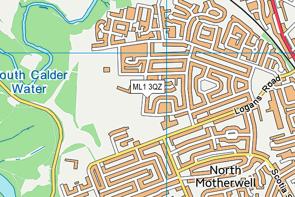 ML1 3QZ map - OS VectorMap District (Ordnance Survey)