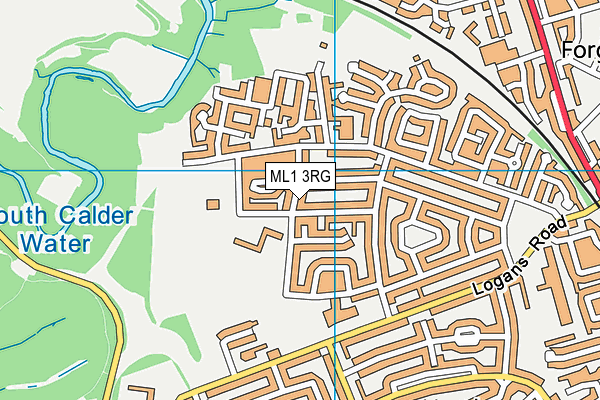 ML1 3RG map - OS VectorMap District (Ordnance Survey)