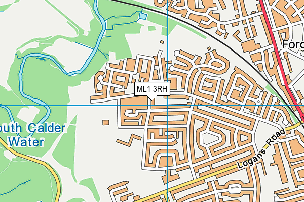 ML1 3RH map - OS VectorMap District (Ordnance Survey)