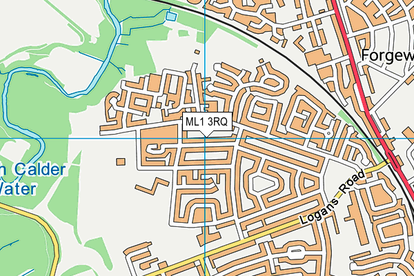 ML1 3RQ map - OS VectorMap District (Ordnance Survey)