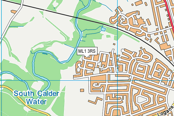 ML1 3RS map - OS VectorMap District (Ordnance Survey)