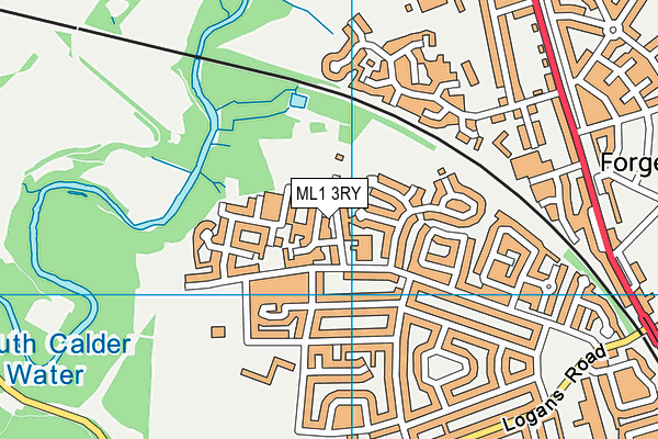ML1 3RY map - OS VectorMap District (Ordnance Survey)