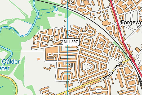 ML1 3RZ map - OS VectorMap District (Ordnance Survey)