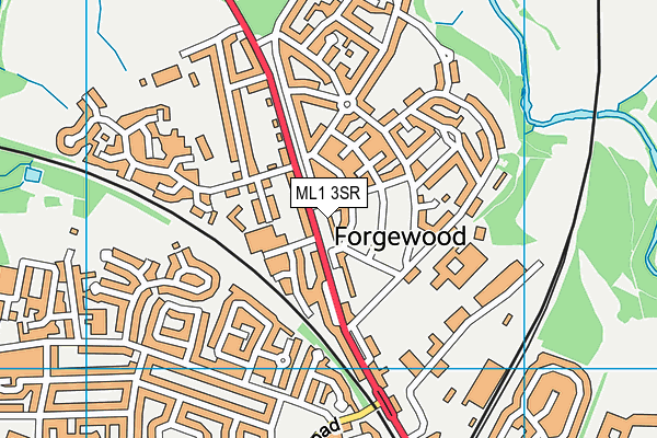 ML1 3SR map - OS VectorMap District (Ordnance Survey)