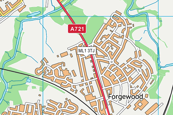 ML1 3TJ map - OS VectorMap District (Ordnance Survey)