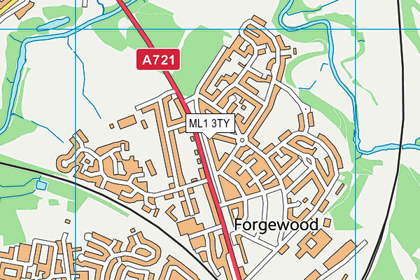 ML1 3TY map - OS VectorMap District (Ordnance Survey)