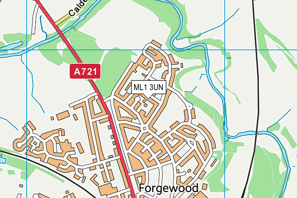 ML1 3UN map - OS VectorMap District (Ordnance Survey)