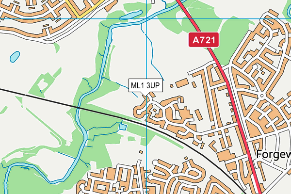 ML1 3UP map - OS VectorMap District (Ordnance Survey)