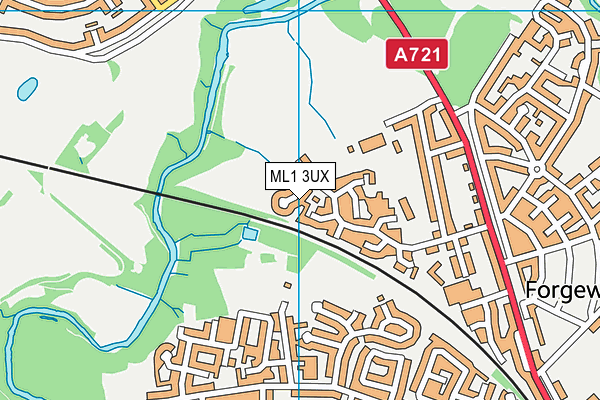 ML1 3UX map - OS VectorMap District (Ordnance Survey)