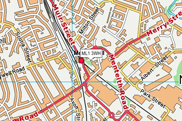 ML1 3WH map - OS VectorMap District (Ordnance Survey)