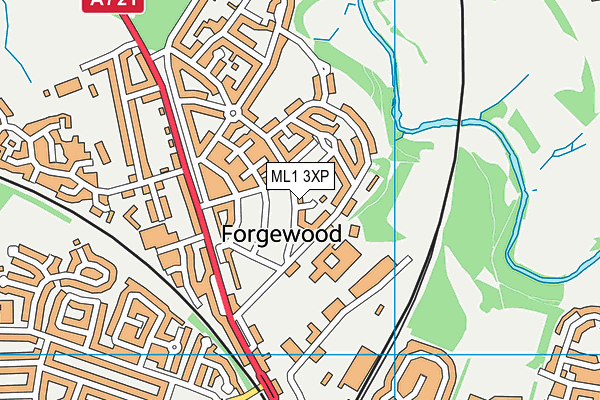 ML1 3XP map - OS VectorMap District (Ordnance Survey)