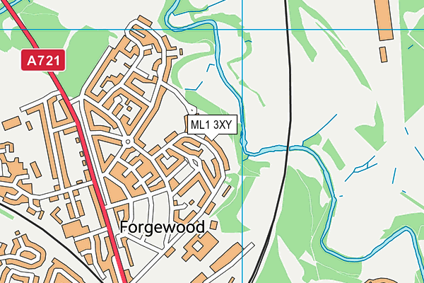 ML1 3XY map - OS VectorMap District (Ordnance Survey)